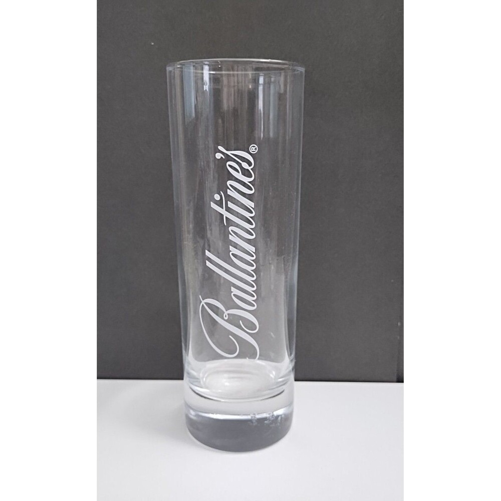 Ballantine Whiskey Shot Tall Bar 6 inch Glass
